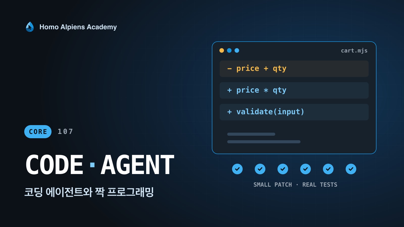 107 코딩 에이전트와 짝 프로그래밍 강의 표지
